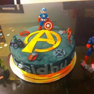 avenger theme cake