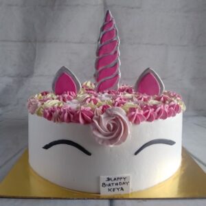 unicorn theme cake